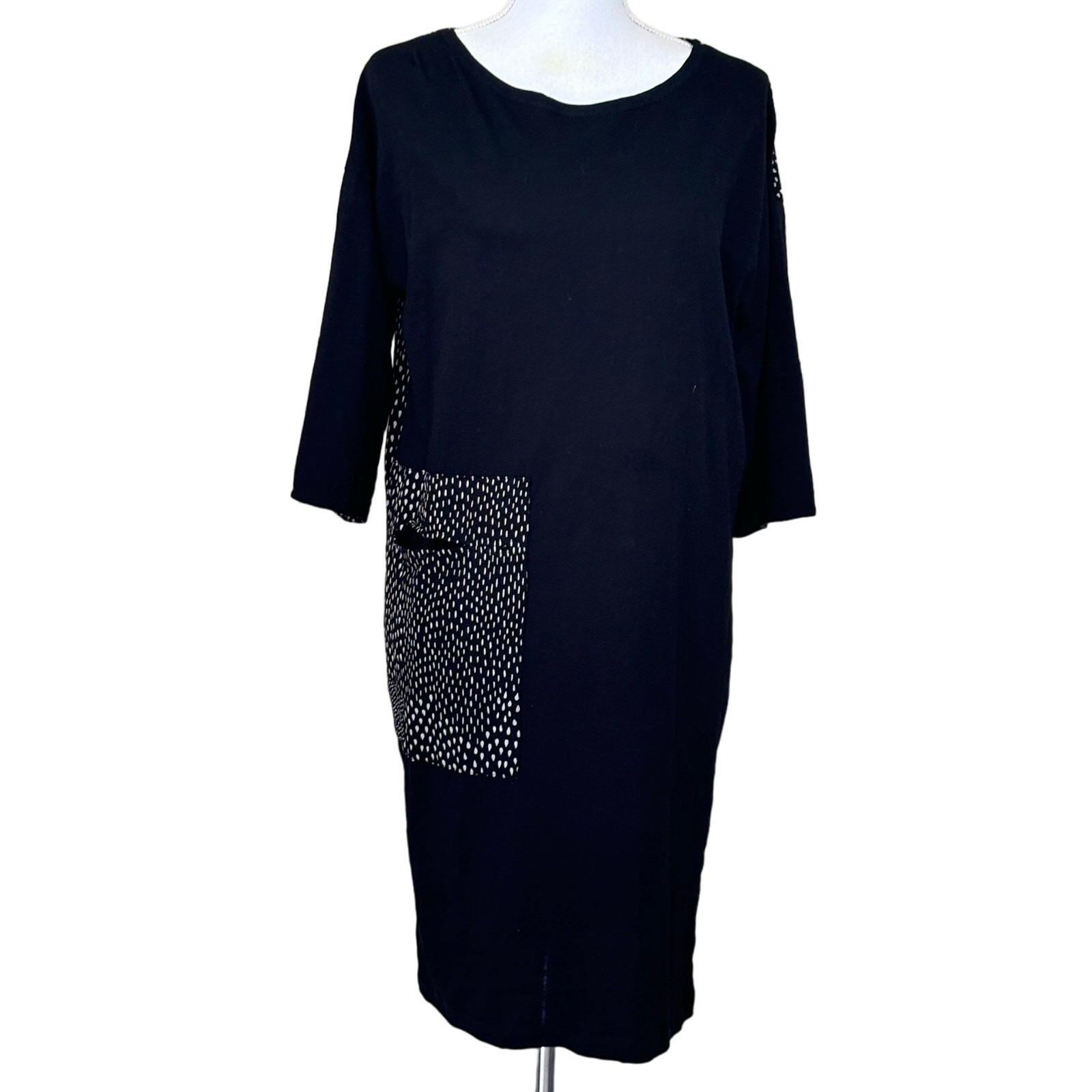Gudrun Sjoden Organic Cotton Dress Pocket Small Oversized Relaxed Tunic Dress